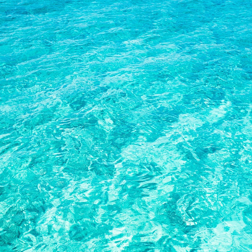clean blue swimming pool